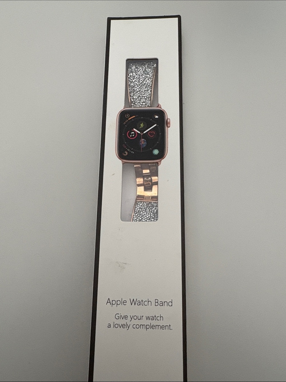 Rose Gold Apple Watch-Compatible Glitter Bracelet Band for 41 mm